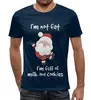 Заказать мужскую футболку в Москве. Футболка с полной запечаткой (мужская) Дед Мороз от T-shirt print  - готовые дизайны и нанесение принтов.