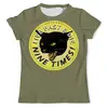 Заказать мужскую футболку в Москве. Футболка с полной запечаткой (мужская) Чёрная кошка  от T-shirt print  - готовые дизайны и нанесение принтов.