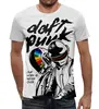 Заказать мужскую футболку в Москве. Футболка с полной запечаткой (мужская) Daft Punk от geekbox - готовые дизайны и нанесение принтов.