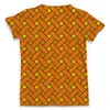 Заказать мужскую футболку в Москве. Футболка с полной запечаткой (мужская) Оранжевые линии от THE_NISE  - готовые дизайны и нанесение принтов.