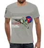 Заказать мужскую футболку в Москве. Футболка с полной запечаткой (мужская) Миг-23 от Рустам Юсупов - готовые дизайны и нанесение принтов.