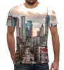 Заказать мужскую футболку в Москве. Футболка с полной запечаткой (мужская) Город от THE_NISE  - готовые дизайны и нанесение принтов.