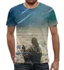 Заказать мужскую футболку в Москве. Футболка с полной запечаткой (мужская) Компаньон от Digital Art  - готовые дизайны и нанесение принтов.