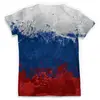 Заказать мужскую футболку в Москве. Футболка с полной запечаткой (мужская) Россия                          от Savara - готовые дизайны и нанесение принтов.