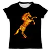 Заказать мужскую футболку в Москве. Футболка с полной запечаткой (мужская) Огненная лошадь от Ирина - готовые дизайны и нанесение принтов.