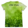 Заказать мужскую футболку в Москве. Футболка с полной запечаткой (мужская) Go Vegan! от vegan@thespaceway.info - готовые дизайны и нанесение принтов.