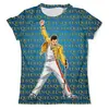 Заказать мужскую футболку в Москве. Футболка с полной запечаткой (мужская) Freddie Mercury (Queen) от balden - готовые дизайны и нанесение принтов.