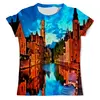 Заказать мужскую футболку в Москве. Футболка с полной запечаткой (мужская) Night City от THE_NISE  - готовые дизайны и нанесение принтов.