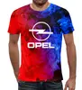 Заказать мужскую футболку в Москве. Футболка с полной запечаткой (мужская) Авто Opel от THE_NISE  - готовые дизайны и нанесение принтов.