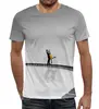 Заказать мужскую футболку в Москве. Футболка с полной запечаткой (мужская) Ла Ла Ленд от skynatural - готовые дизайны и нанесение принтов.