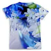 Заказать мужскую футболку в Москве. Футболка с полной запечаткой (мужская) Голубые цветы от agrius88@mail.ru - готовые дизайны и нанесение принтов.