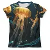 Заказать мужскую футболку в Москве. Футболка с полной запечаткой (мужская) Jellyfish от Дана Столыпина - готовые дизайны и нанесение принтов.