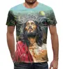 Заказать мужскую футболку в Москве. Футболка с полной запечаткой (мужская) Jesus Christ (Jerusalem) от balden - готовые дизайны и нанесение принтов.