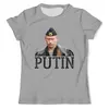 Заказать мужскую футболку в Москве. Футболка с полной запечаткой (мужская) Putin от THE_NISE  - готовые дизайны и нанесение принтов.