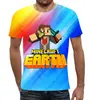 Заказать мужскую футболку в Москве. Футболка с полной запечаткой (мужская) Minecraft от THE_NISE  - готовые дизайны и нанесение принтов.