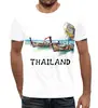Заказать мужскую футболку в Москве. Футболка с полной запечаткой (мужская) Thailand longtail от Виктория  - готовые дизайны и нанесение принтов.