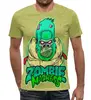 Заказать мужскую футболку в Москве. Футболка с полной запечаткой (мужская) Zombie Madness от Leichenwagen - готовые дизайны и нанесение принтов.
