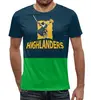 Заказать мужскую футболку в Москве. Футболка с полной запечаткой (мужская) «Хайлендерс» регби от rugby - готовые дизайны и нанесение принтов.