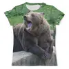 Заказать мужскую футболку в Москве. Футболка с полной запечаткой (мужская) Медведь от reut.94@mail.ru - готовые дизайны и нанесение принтов.