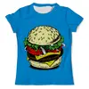 Заказать мужскую футболку в Москве. Футболка с полной запечаткой (мужская) Большой Гамбургер от denis01001 - готовые дизайны и нанесение принтов.