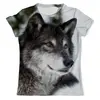 Заказать мужскую футболку в Москве. Футболка с полной запечаткой (мужская) Серый волк от weeert - готовые дизайны и нанесение принтов.