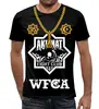 Заказать мужскую футболку в Москве. Футболка с полной запечаткой (мужская) Футболка "AKHMAT WFCA" от Re  Tyan - готовые дизайны и нанесение принтов.