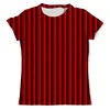 Заказать мужскую футболку в Москве. Футболка с полной запечаткой (мужская) Красные полосы от Fonzo - готовые дизайны и нанесение принтов.
