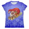 Заказать мужскую футболку в Москве. Футболка с полной запечаткой (мужская) Злой Санта  от T-shirt print  - готовые дизайны и нанесение принтов.
