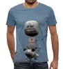 Заказать мужскую футболку в Москве. Футболка с полной запечаткой (мужская) Робот на собачке от T-shirt print  - готовые дизайны и нанесение принтов.