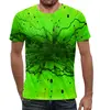 Заказать мужскую футболку в Москве. Футболка с полной запечаткой (мужская) Узор на зеленом от THE_NISE  - готовые дизайны и нанесение принтов.