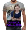 Заказать мужскую футболку в Москве. Футболка с полной запечаткой (мужская) Anika Nilles от Vladec11 - готовые дизайны и нанесение принтов.