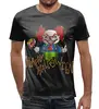 Заказать мужскую футболку в Москве. Футболка с полной запечаткой (мужская) Клоун  (1) от ПРИНТЫ ПЕЧАТЬ  - готовые дизайны и нанесение принтов.