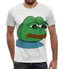 Заказать мужскую футболку в Москве. Футболка с полной запечаткой (мужская) Pepe the frog от Memepedia - готовые дизайны и нанесение принтов.