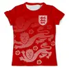 Заказать мужскую футболку в Москве. Футболка с полной запечаткой (мужская) Сборная Англии от geekbox - готовые дизайны и нанесение принтов.