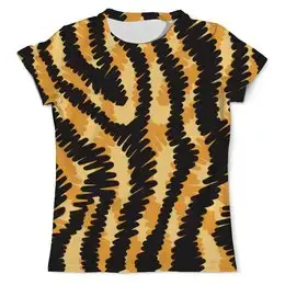 Заказать мужскую футболку в Москве. Футболка с полной запечаткой (мужская) Тигровый от Yaroslava - готовые дизайны и нанесение принтов.