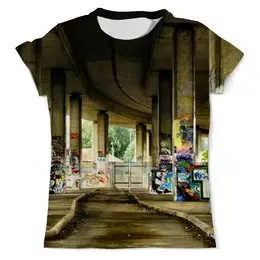 Заказать мужскую футболку в Москве. Футболка с полной запечаткой (мужская) Уличное искусство от agrius88@mail.ru - готовые дизайны и нанесение принтов.