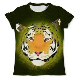 Заказать мужскую футболку в Москве. Футболка с полной запечаткой (мужская) Тигр  от ПРИНТЫ ПЕЧАТЬ  - готовые дизайны и нанесение принтов.
