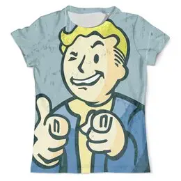 Заказать мужскую футболку в Москве. Футболка с полной запечаткой (мужская) Fallout boy от BAD OWL - готовые дизайны и нанесение принтов.