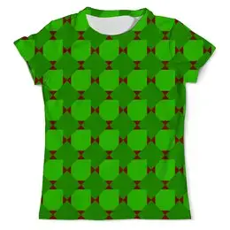 Заказать мужскую футболку в Москве. Футболка с полной запечаткой (мужская) Зеленые ромбы от THE_NISE  - готовые дизайны и нанесение принтов.