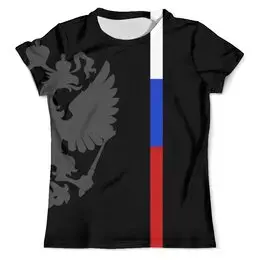 Заказать мужскую футболку в Москве. Футболка с полной запечаткой (мужская) Russia от THE_NISE  - готовые дизайны и нанесение принтов.