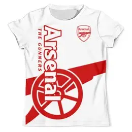 Заказать мужскую футболку в Москве. Футболка с полной запечаткой (мужская) Arsenal от geekbox - готовые дизайны и нанесение принтов.