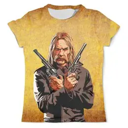 Заказать мужскую футболку в Москве. Футболка с полной запечаткой (мужская)  Red Dead Redemption 2     от ПРИНТЫ ПЕЧАТЬ  - готовые дизайны и нанесение принтов.