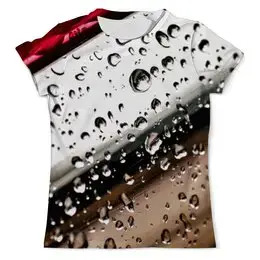 Заказать мужскую футболку в Москве. Футболка с полной запечаткой (мужская) Капли Воды 3D от coolmag - готовые дизайны и нанесение принтов.