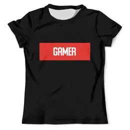 Заказать мужскую футболку в Москве. Футболка с полной запечаткой (мужская) Gamer от THE_NISE  - готовые дизайны и нанесение принтов.
