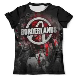 Заказать мужскую футболку в Москве. Футболка с полной запечаткой (мужская) Borderlands  от geekbox - готовые дизайны и нанесение принтов.