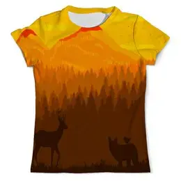 Заказать мужскую футболку в Москве. Футболка с полной запечаткой (мужская) Природа от THE_NISE  - готовые дизайны и нанесение принтов.