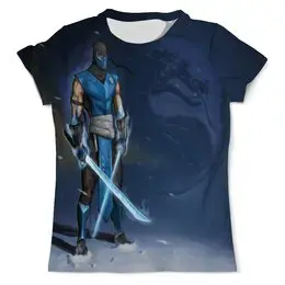 Заказать мужскую футболку в Москве. Футболка с полной запечаткой (мужская) Mortal Kombat от Alex - готовые дизайны и нанесение принтов.