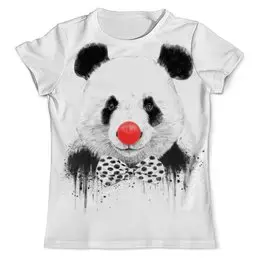 Заказать мужскую футболку в Москве. Футболка с полной запечаткой (мужская) Circus panda 3D от Vasilixa - готовые дизайны и нанесение принтов.