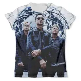 Заказать мужскую футболку в Москве. Футболка с полной запечаткой (мужская) Depeche Mode      от ПРИНТЫ ПЕЧАТЬ  - готовые дизайны и нанесение принтов.