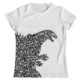 Заказать мужскую футболку в Москве. Футболка с полной запечаткой (мужская) Godzilla от aenimal48@gmail.com - готовые дизайны и нанесение принтов.